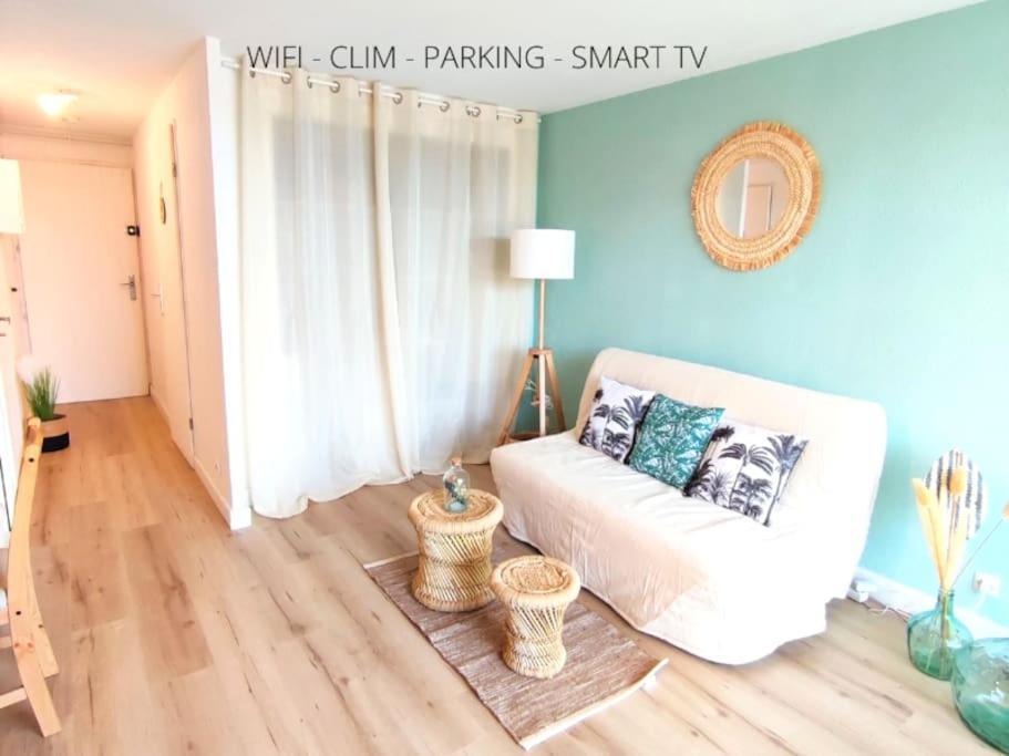L'Escapade : Charmant T2 -Parking Gratuit, Piscine, Wifi, Clim Gruissan Esterno foto